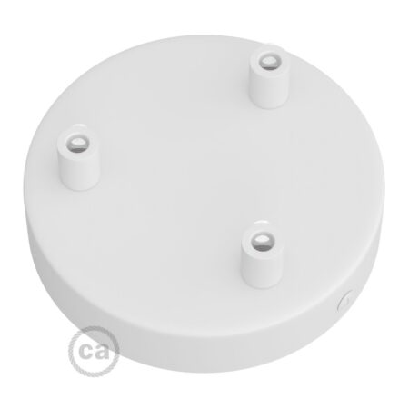 Alternative view of Plafondkap Zwart/Wit Metaal 3-gaats